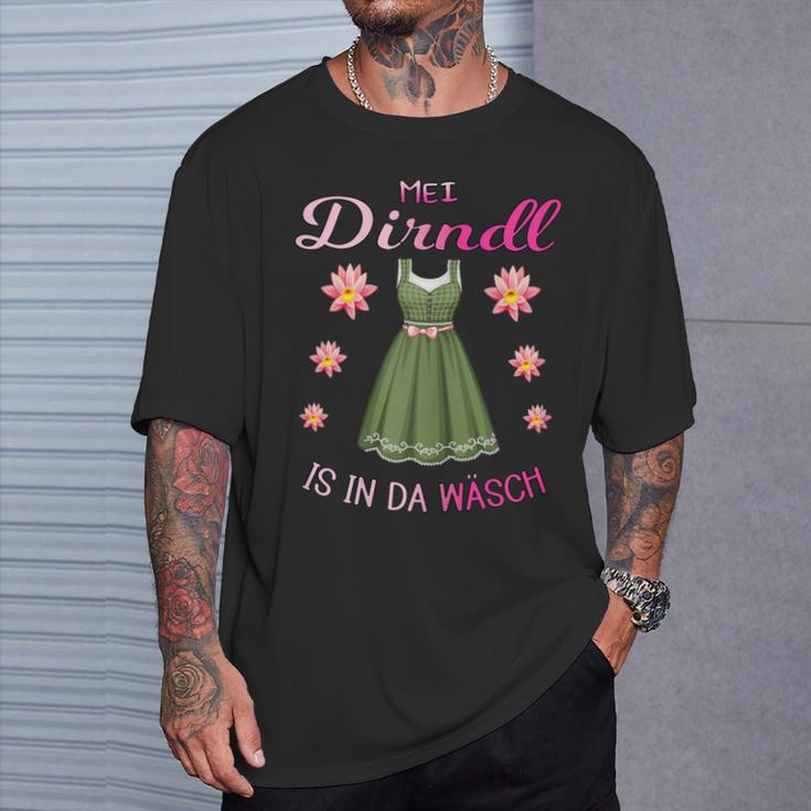 Mei Dirndl Is In Da Wäsch Lausmadl Women's Costume Dirndl T-Shirt Geschenke für Ihn