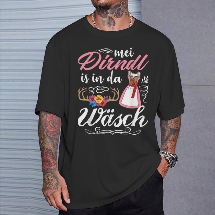 Mei Dirndl Is In Da Wäsch Oktoberfest Drindl Replacement Dirndl S T-Shirt Geschenke für Ihn