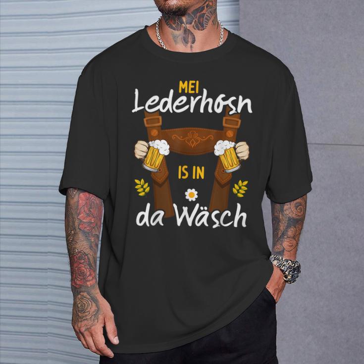 Mei Lederhosn Is In Da Wäsch Oktoberfest Costume S T-Shirt Geschenke für Ihn