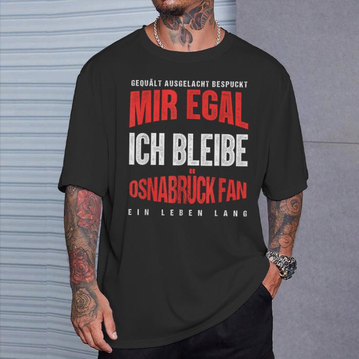 Mir Egal Ich Bleibe Osnabrück Fan Football Fan Club T-Shirt Geschenke für Ihn