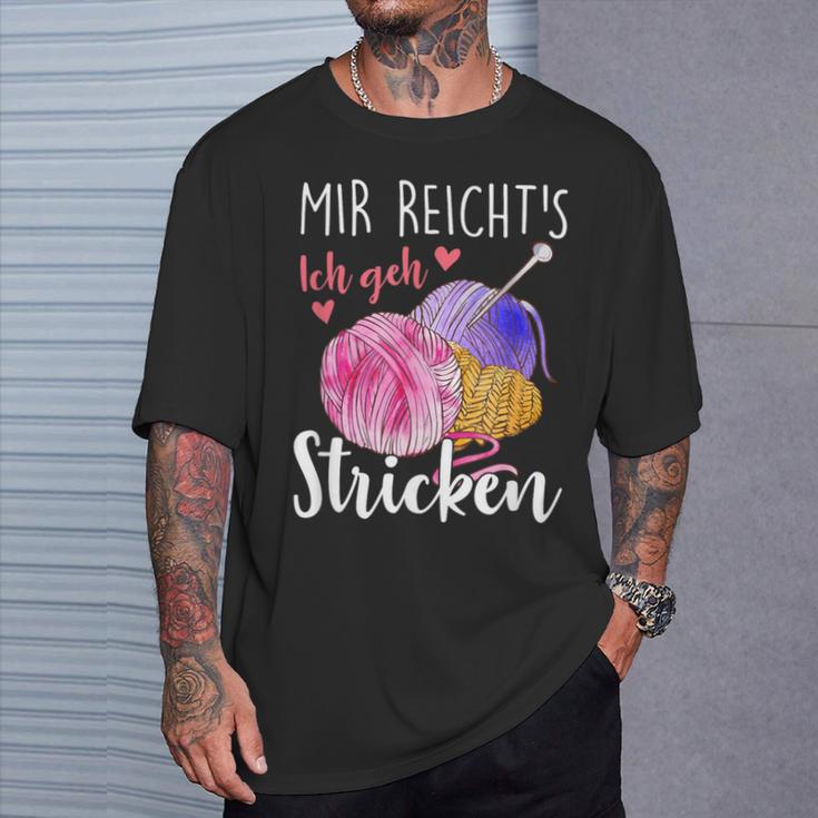 Mir Reicht's Ich Geh Stricken T-Shirt Geschenke für Ihn