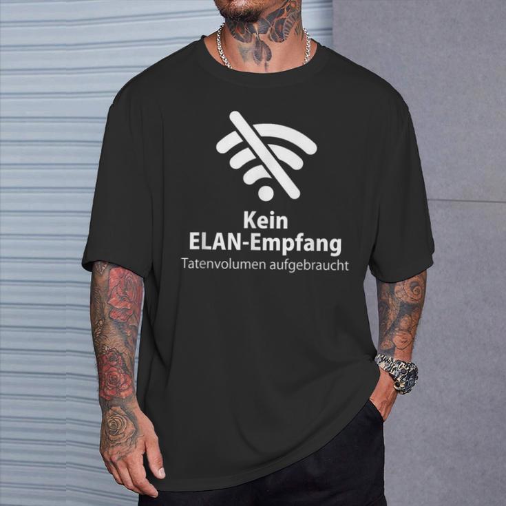 Mobile Phone Kein Elan Receipt Tatenvolumen Aufwo T-Shirt Geschenke für Ihn