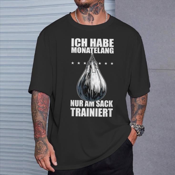 Monatelang Nur Am Sack Trainiert Meme Stefan Slogan T-Shirt Geschenke für Ihn