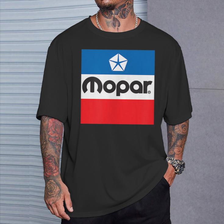 Mopar Retro Flag Logo T-Shirt Geschenke für Ihn