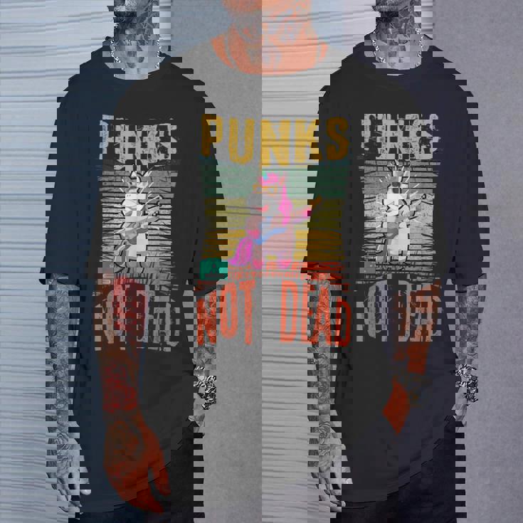 Musique Punk Non Morte Punk Rock Licorne T-Shirt Cadeaux pour lui