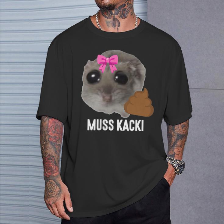 Muss Kacki Sad Hamster Meme Aus Dem Weg Muss Kacken Kaka T-Shirt Geschenke für Ihn