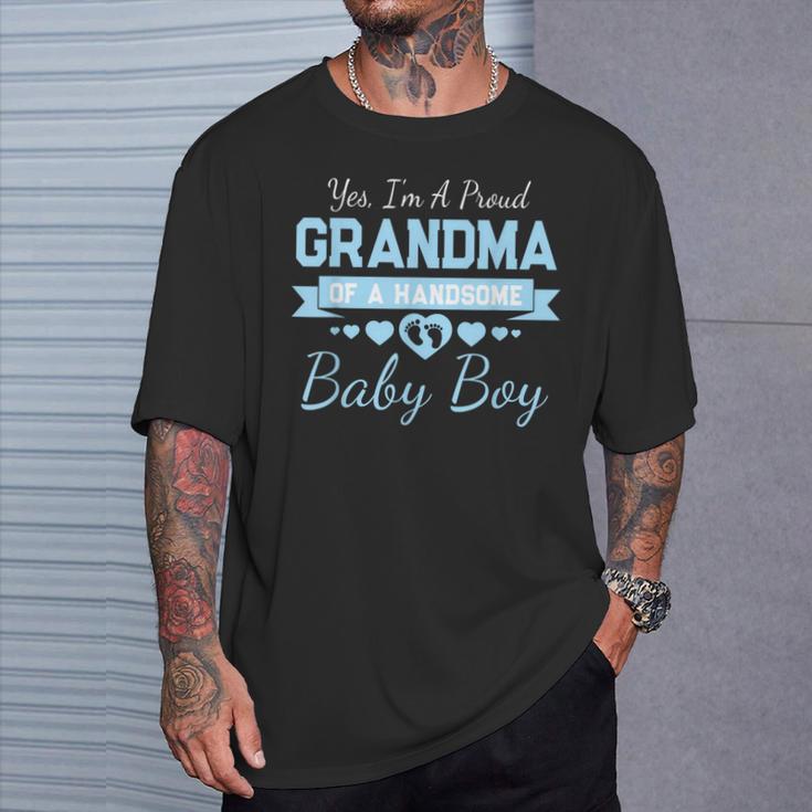 New Baby Announcement Boy 1St Time Grandma T-Shirt Gifts for Him