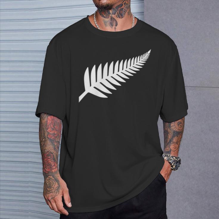 New Zealand Silver Fern Nz Proud Kiwi Rugby T-Shirt Geschenke für Ihn