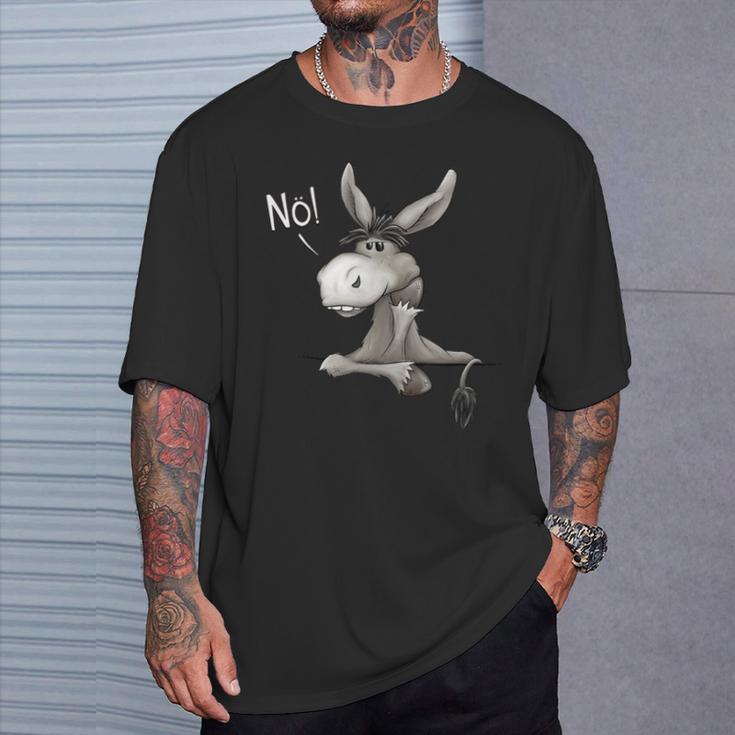 Nö Grummeliger Donkey Casual Stures Störrische Maultier T-Shirt Geschenke für Ihn