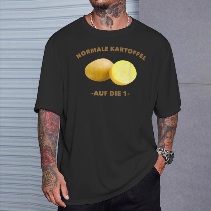 Normal Potatoes On Die 1 Meme T-Shirt Geschenke für Ihn