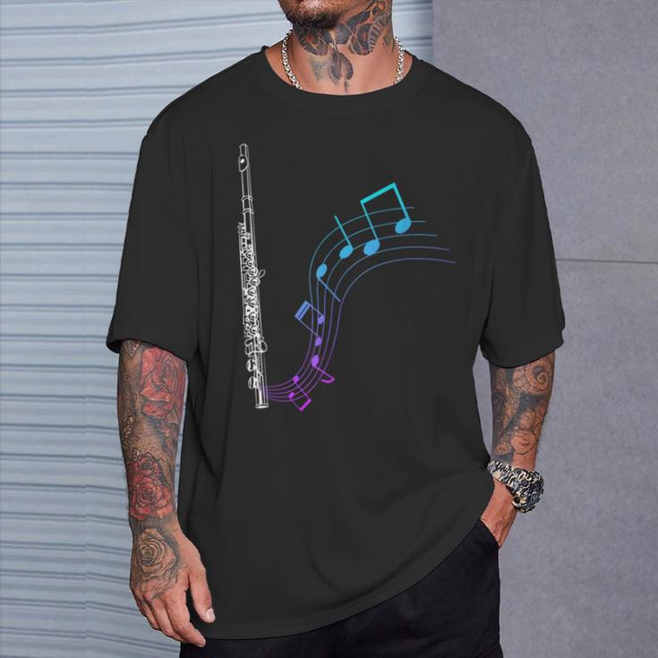 Notes Flute T-Shirt Geschenke für Ihn