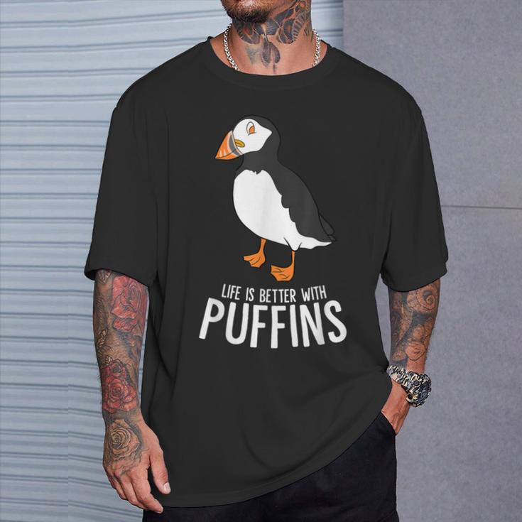 Nur Ein Mädchen Das Puffin Liebt Puffin Parrot T-Shirt Geschenke für Ihn