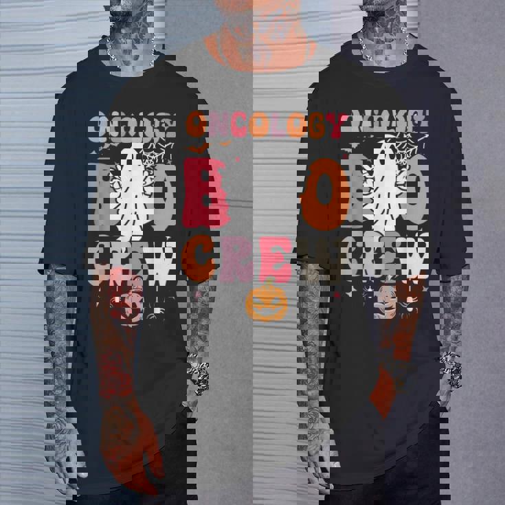 Oncology Boo Crew Ghost Halloween Spooky Costume Nurse T-Shirt Gifts for Him