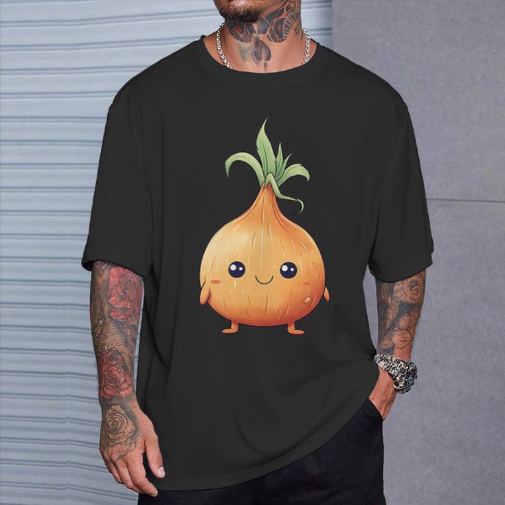 Onionegetable Gardening Onion Kawaii T-Shirt Geschenke für Ihn