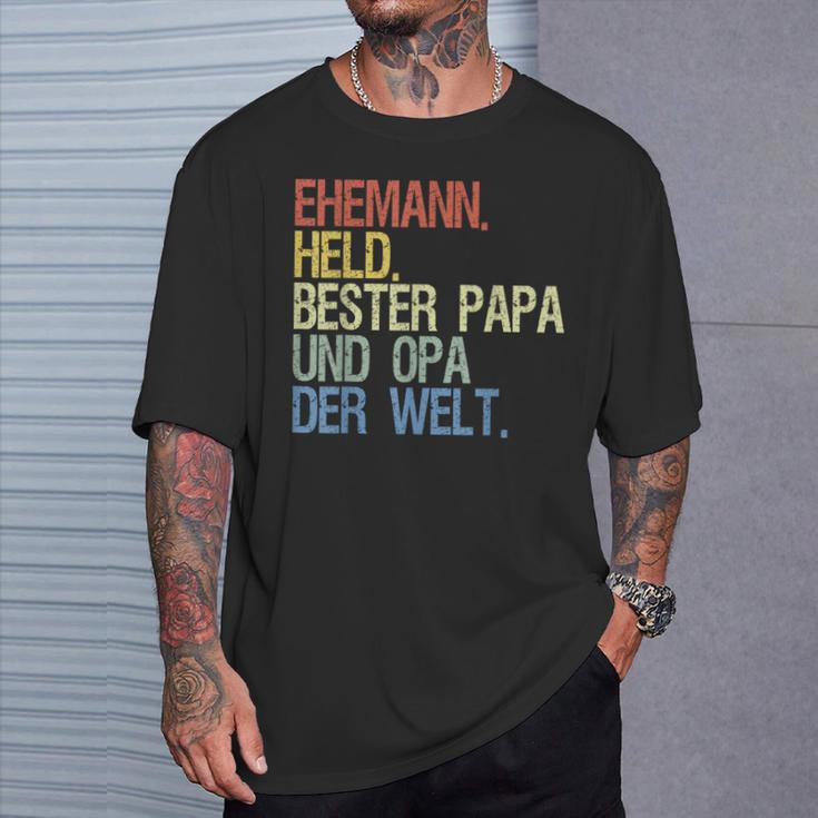 Opa Und Papa Bester Papa Und Opa Der Welt T-Shirt Geschenke für Ihn