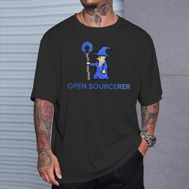 Open Sourcerer Programmer T-Shirt Geschenke für Ihn