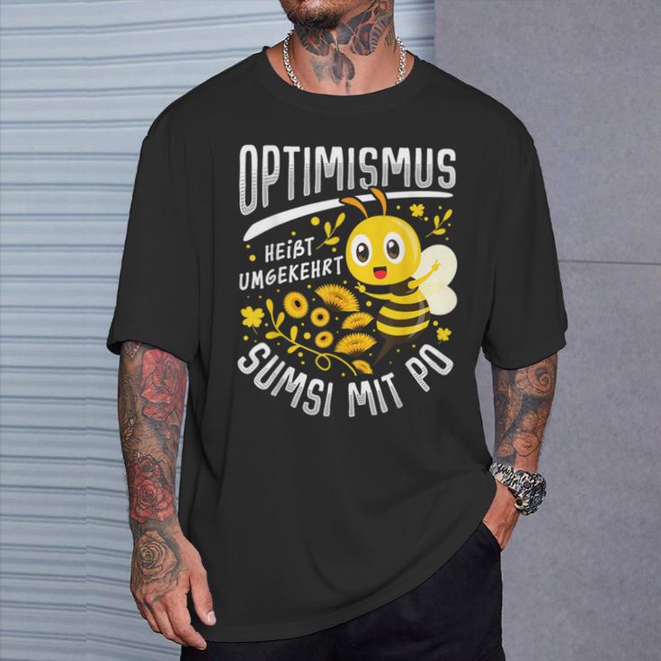 Optimismus Heißterversus Sumsi Mit Po Biene Honey Beekeeper T-Shirt Geschenke für Ihn