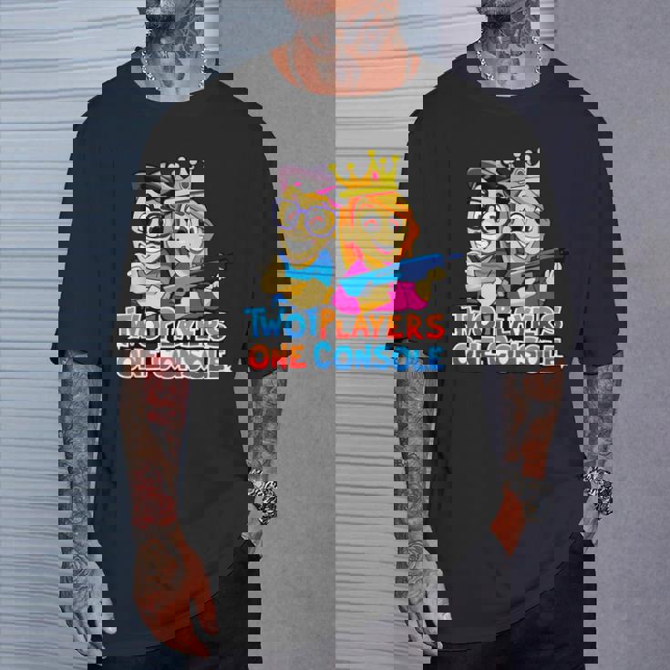 Painting Tpoc Gaming Two Players One Console Game Lover Maglietta Regalos para él