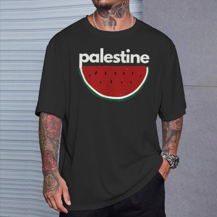 Palestine Watermelon Flag Colours T-Shirt Geschenke für Ihn