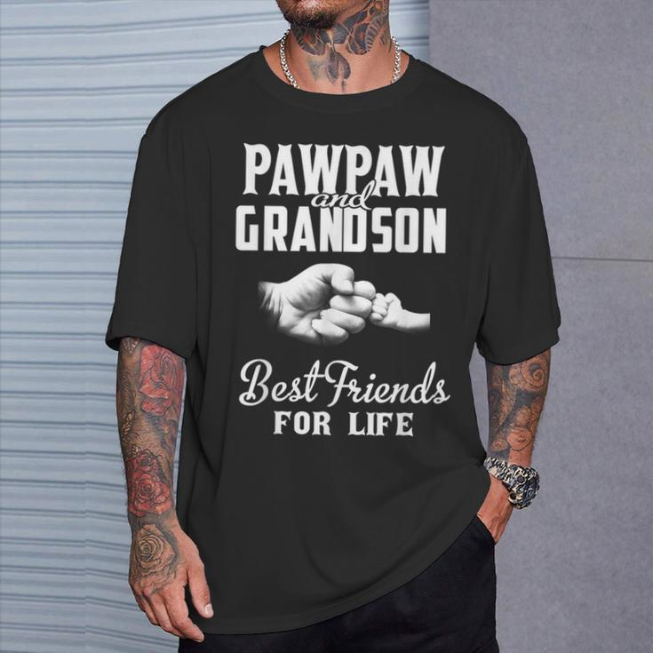 Pawpaw And Grandson Best Friends For Life Grandpa Men T-Shirt Gifts for Him