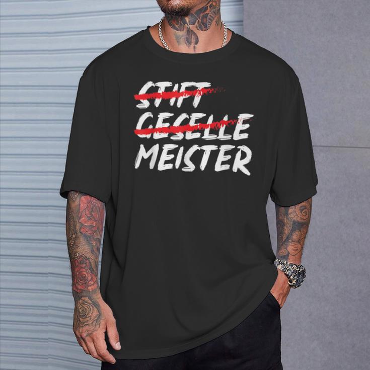 Pen Geselle Meister Meisterprüfung Prüfung Für Handwerker T-Shirt Geschenke für Ihn