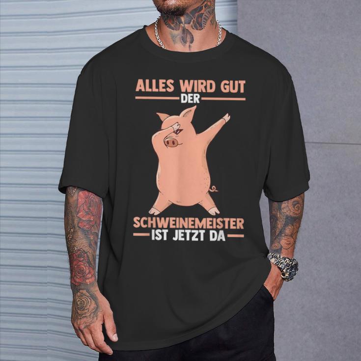 Pigs Pig Master Farmers Pig S T-Shirt Geschenke für Ihn