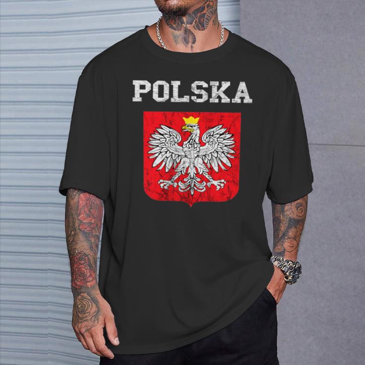 Polska Polish Flag Polish Pride Polska Polish Eagle S T-Shirt Geschenke für Ihn