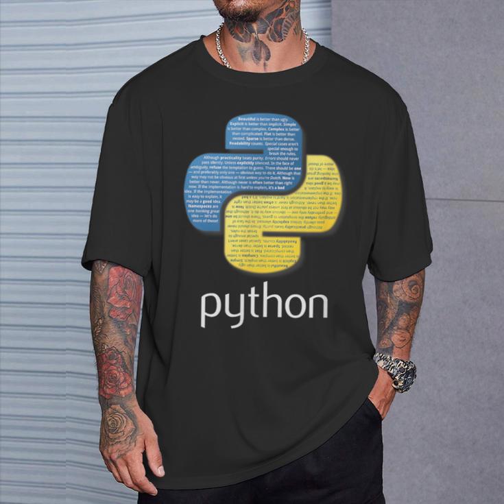 Python Coder Programador Programador Programador Desarrolladores Camiseta unisex Regalos para él