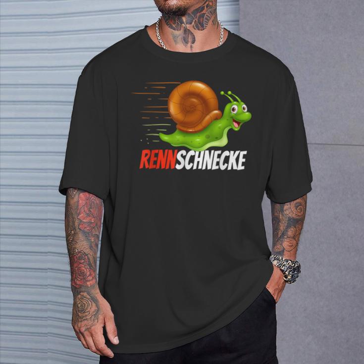 Racing Snail Jogging Runner T-Shirt Geschenke für Ihn