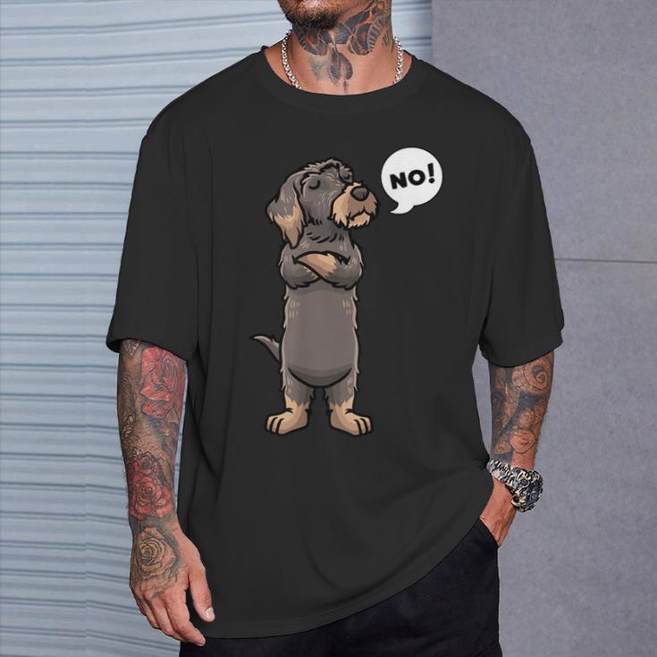 Rauhaardackel Dachshund Dog T-Shirt Geschenke für Ihn