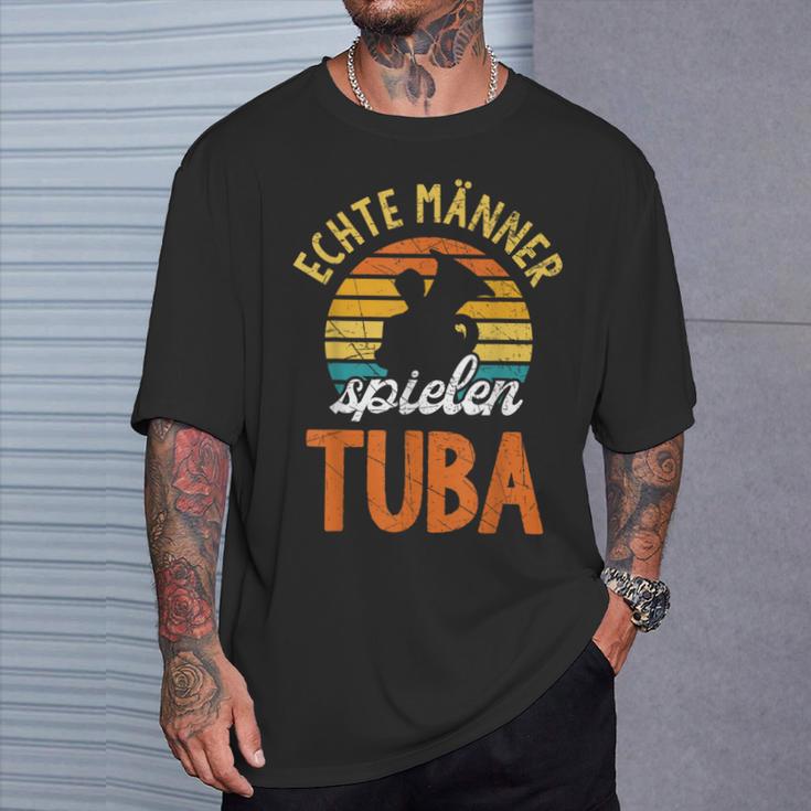 Real Männer Spielen Tuba S T-Shirt Geschenke für Ihn