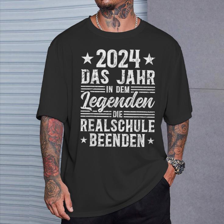 Realschule Abschluss2024 Legends End Realschule T-Shirt Geschenke für Ihn