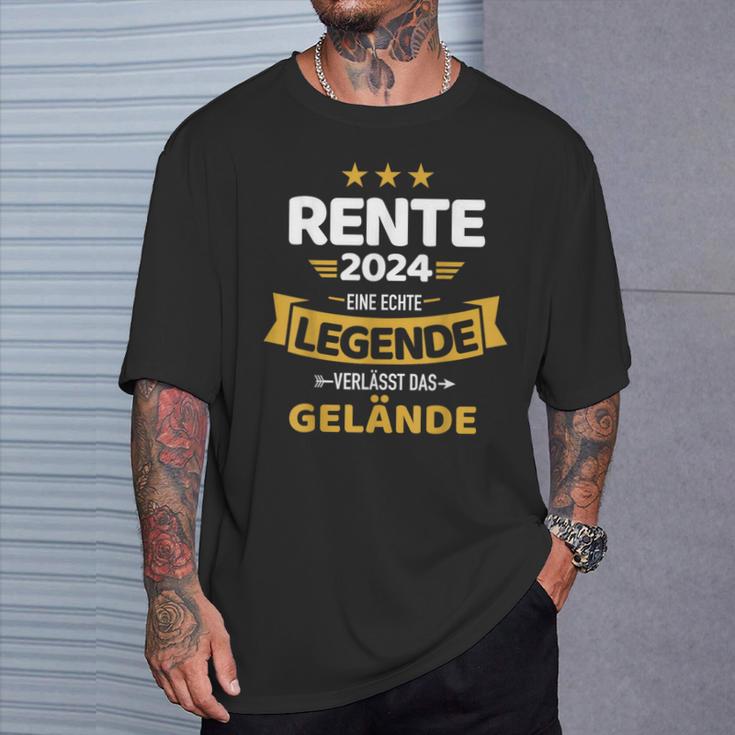 Rente 2024 Real Legend Leaves Terrain Pensioner T-Shirt Geschenke für Ihn