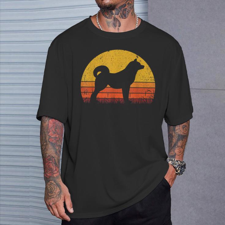 Retro Akita Inu Dog Mom Dog Dad intage Akita Inu T-Shirt Geschenke für Ihn