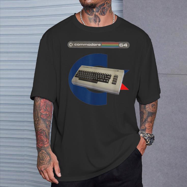 Retrointage Computer C64 Home Computer 80S Nerd T-Shirt Geschenke für Ihn