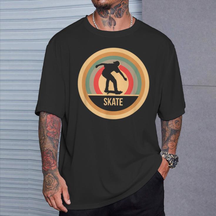 Retrointage Skating Skater T-Shirt Geschenke für Ihn