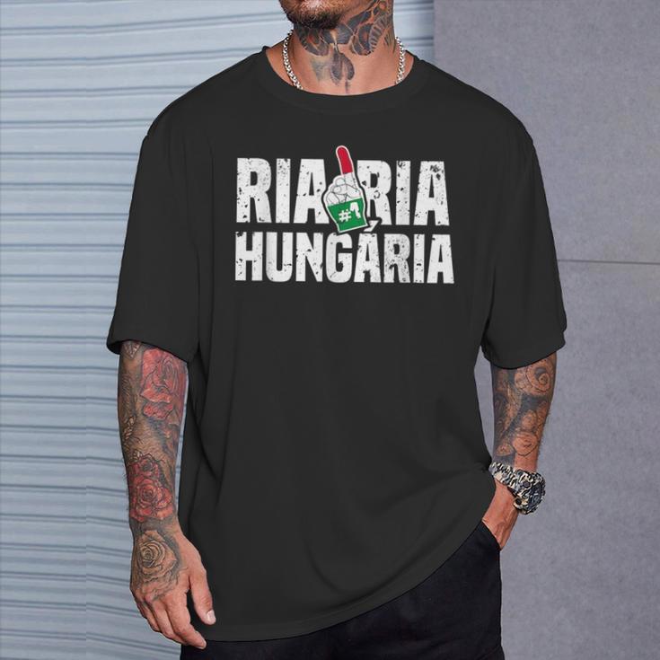 Ria Ria Hungária Magyar Hungary Fan Hungarian Flag T-Shirt Geschenke für Ihn