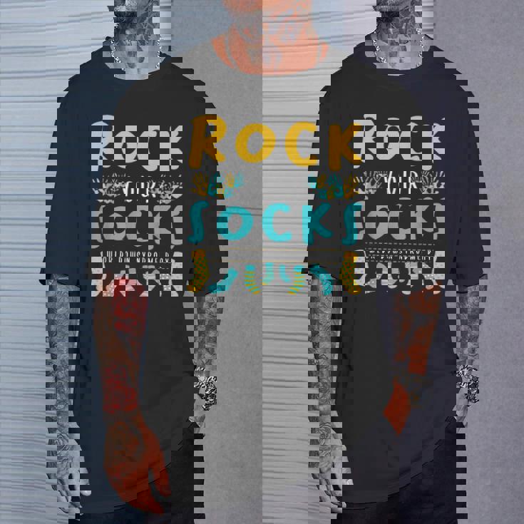 Rock Your Socks World Down Syndrome Day Chromosome Abnormal T-Shirt ...