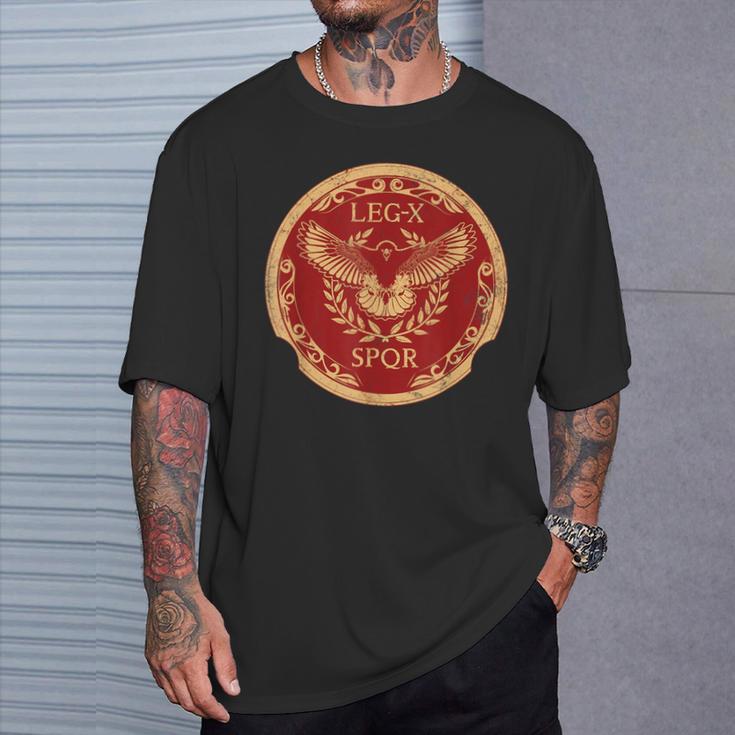 Roman Eagle Legio X Equestris Roman Legion Emblem T-Shirt Geschenke für Ihn