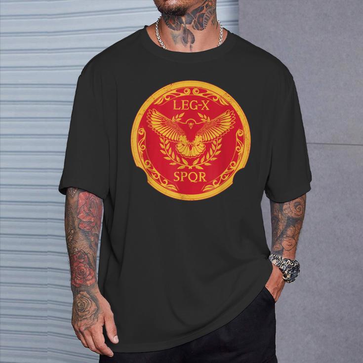 Roman Eagle Legio X Equestris Spqr T-Shirt Geschenke für Ihn