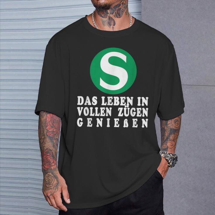 S-Bahn Das Leben Inoll Zügen German T-Shirt Geschenke für Ihn