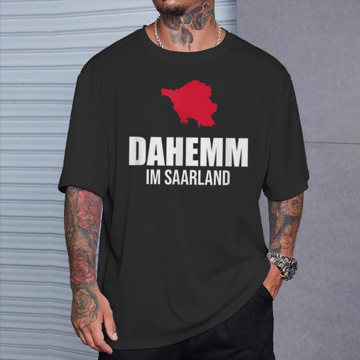 Saarländer Dahemm Dialekt Saarland T-Shirt Geschenke für Ihn