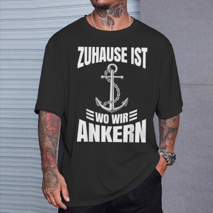 Sailing For Sailors Sailing Ship Skipper Boat Sailor T-Shirt Geschenke für Ihn