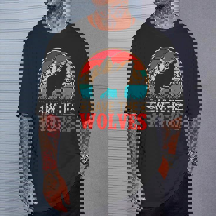 Save The Wolves Maglietta Regalos para él