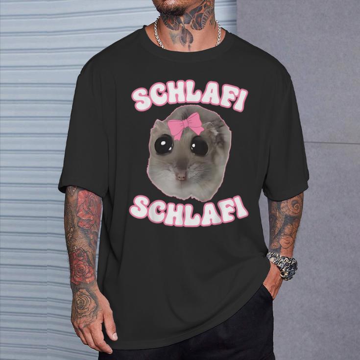 Schlafi Schlafi Hamster Hamster Hamstie Meme Sleep T-Shirt Geschenke für Ihn