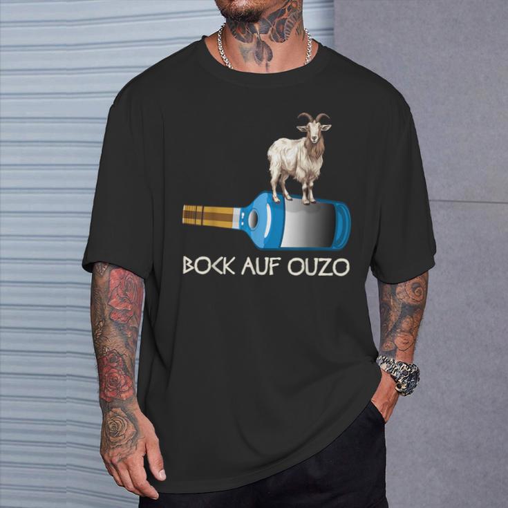 Schnapps Ouzo Party Bock Auf Ouzo T-Shirt Geschenke für Ihn