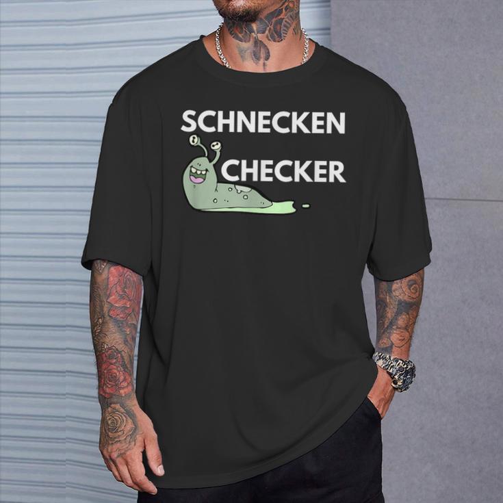 Schneckenchecker Geschenk Für Kommunikative Leute T-Shirt Geschenke für Ihn