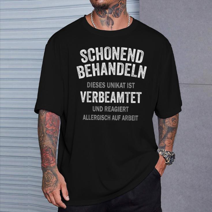 Schonend Behandeln Beamtererbeamtet 'Gentle Treat Beamter T-Shirt Geschenke für Ihn