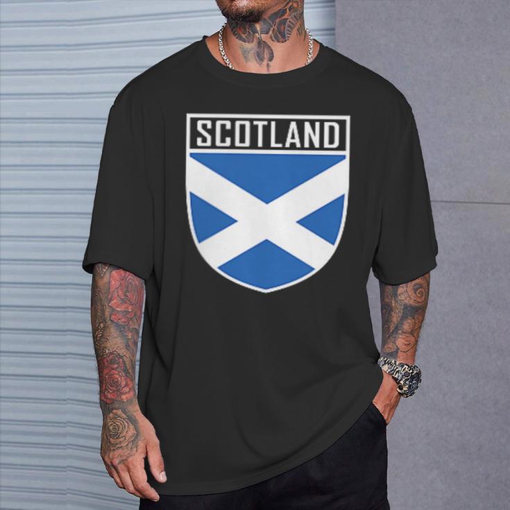 Scotland Flag Scottish Flag Football Fan T-Shirt Geschenke für Ihn