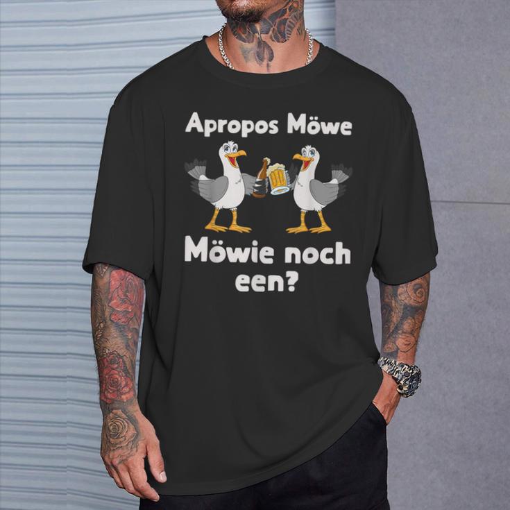 With Seagull Möwie Noch Een Plattdeutsch Norddeutsch Text S T-Shirt Geschenke für Ihn